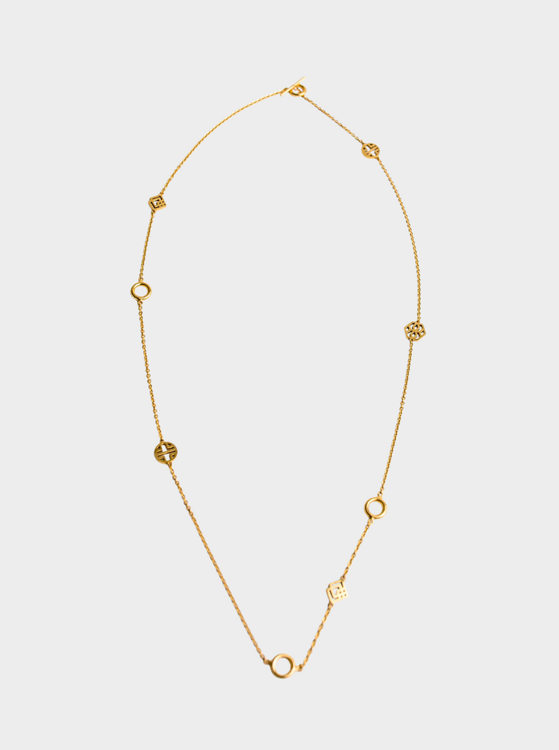 infinity gemstone necklace
