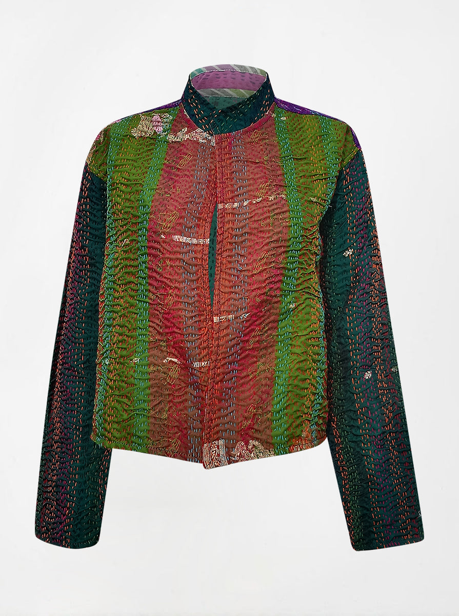 Capras ARTISTA ACX　EPHEMERA 8’4”＃4 kantha vintage crop jackets – Fifth Origins