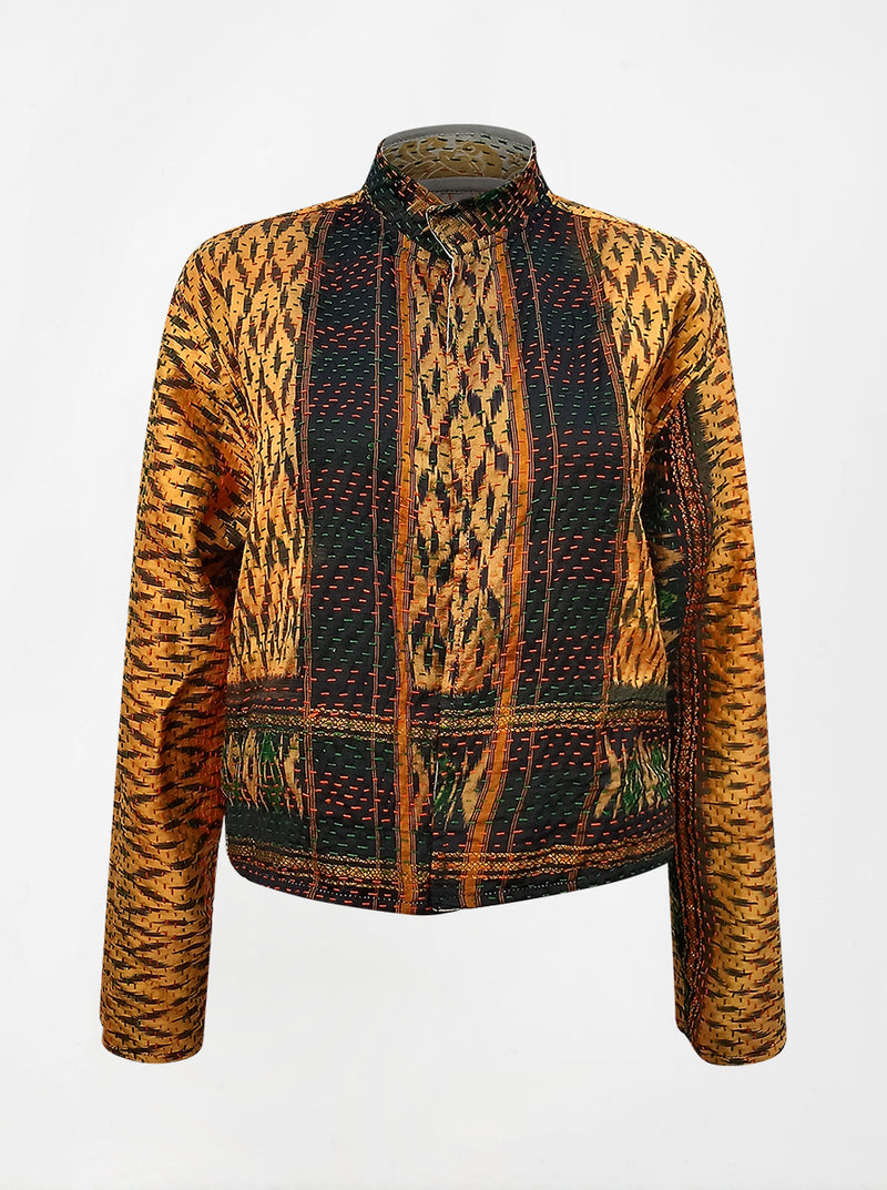 kantha vintage crop jacket meera (resha)