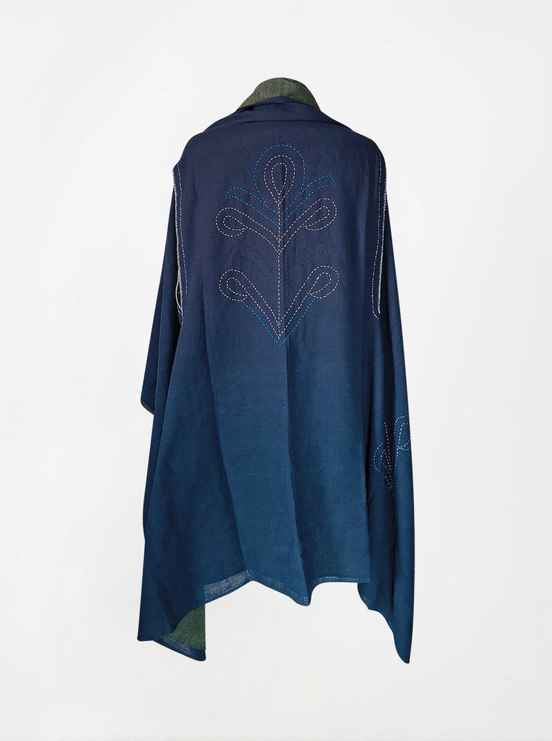 cape infinity duo kala organic cotton blue gold (double layer)