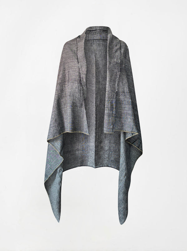 cape infinity duo kala organic cotton charcoal (single layer)