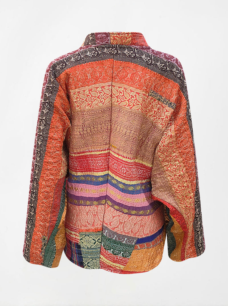 kantha vintage short jacket mala (holi)