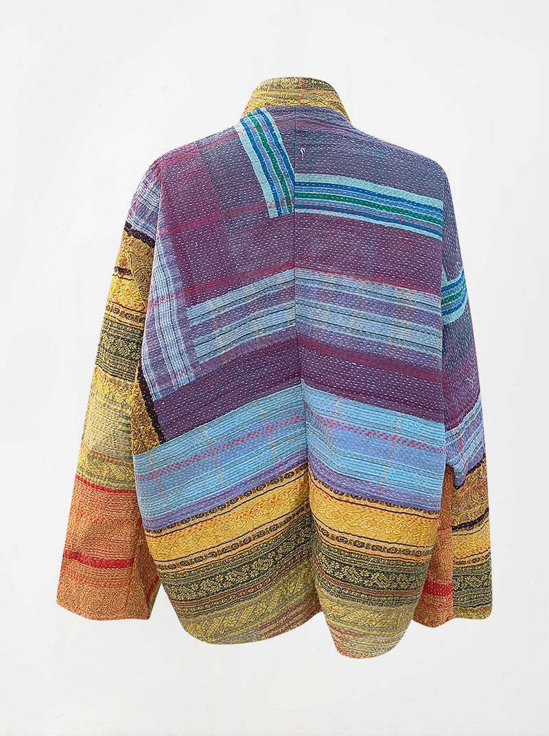 kantha vintage short jacket nirupama (holi)