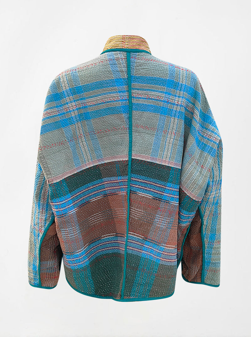 kantha vintage short jacket nirupama (holi)