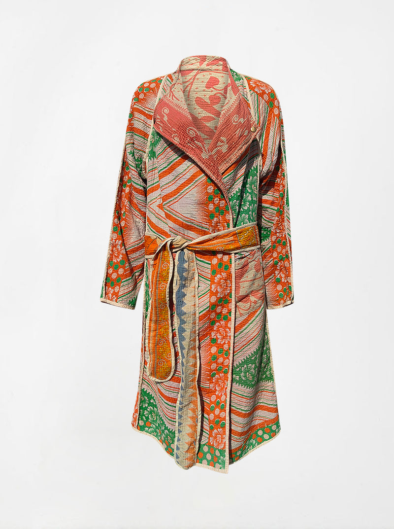 kantha vintage dress coat long parul (holi)
