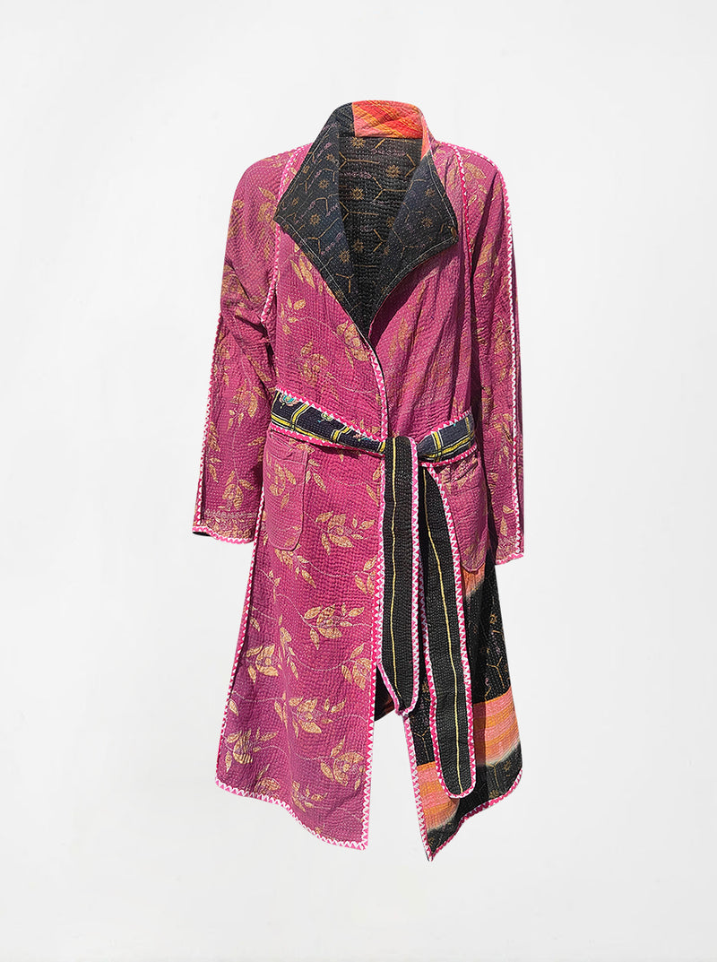 kantha vintage dress coat long laxmi (holi)