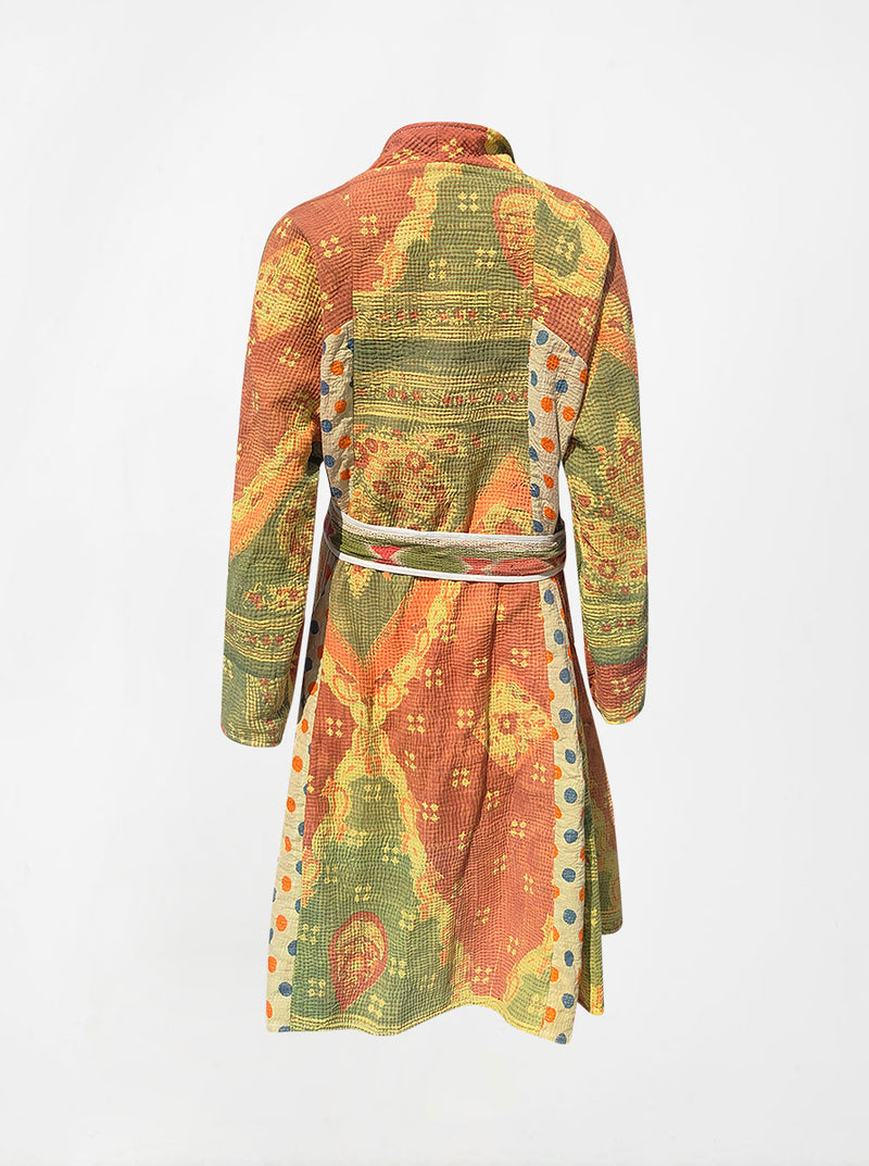 kantha vintage dress coat long devika (holi)
