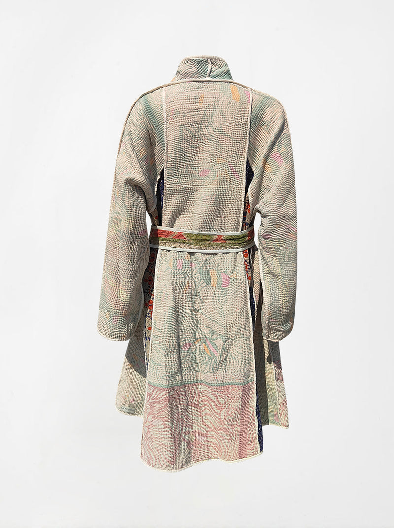 kantha vintage dress coat long devika (holi)