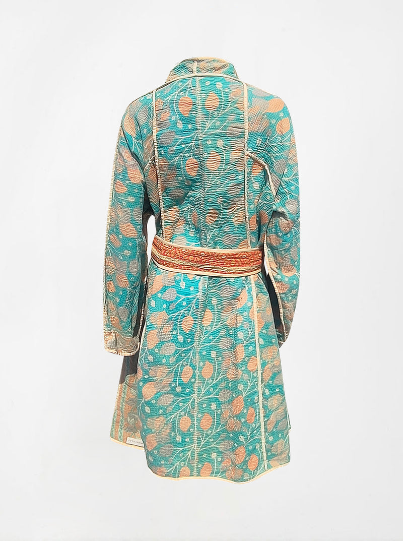 kantha vintage dress coat long mihika (holi)
