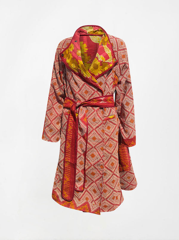 kantha vintage dress coat long manjushri (holi)
