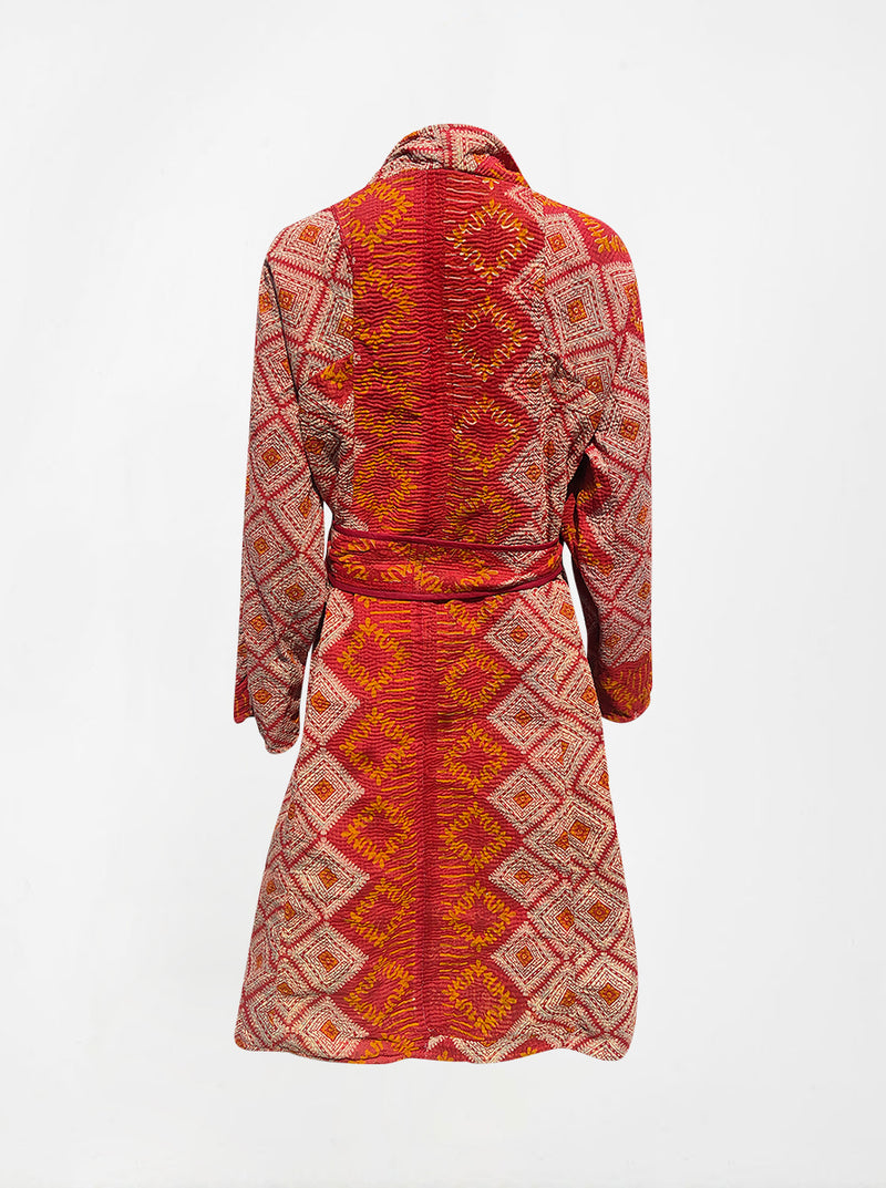 kantha vintage dress coat long manjushri (holi)