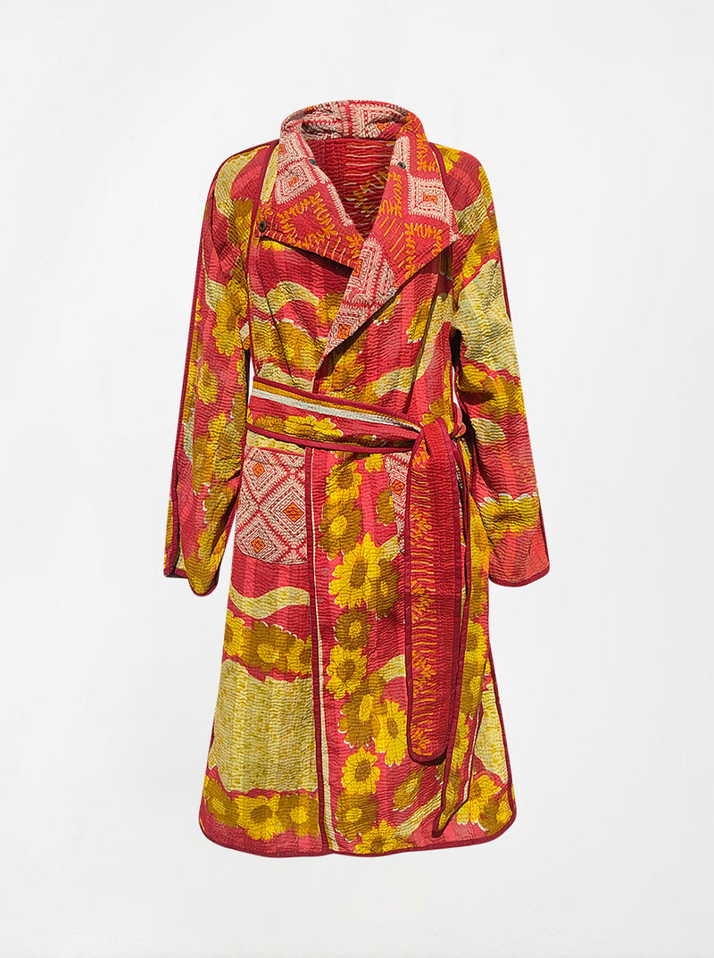 kantha vintage dress coat long manjushri (holi)