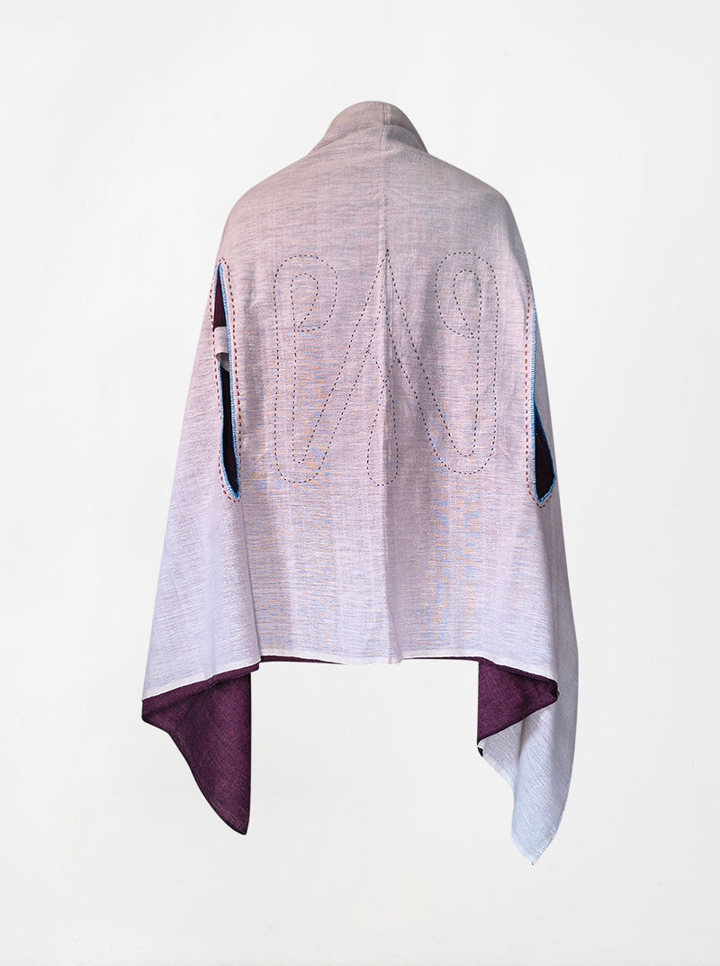 cape infinity duo kala organic cotton purple and mauve (double layer)