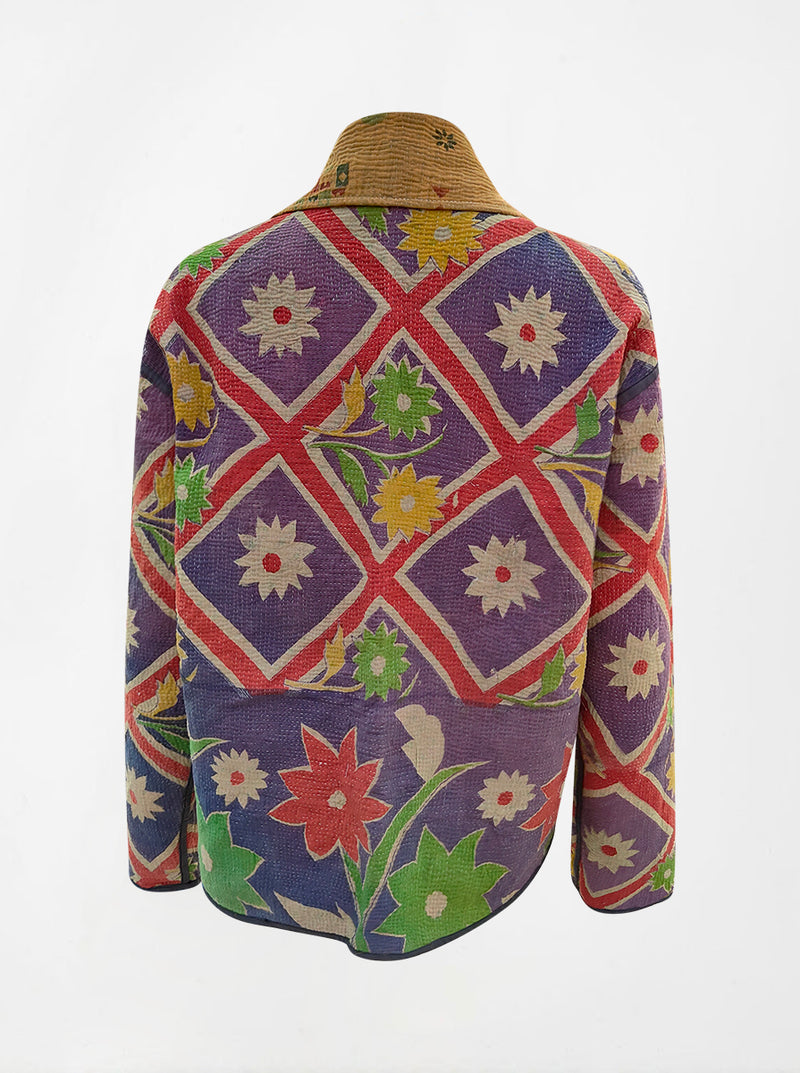 kantha reversible collar jacket ramika (butterfly)