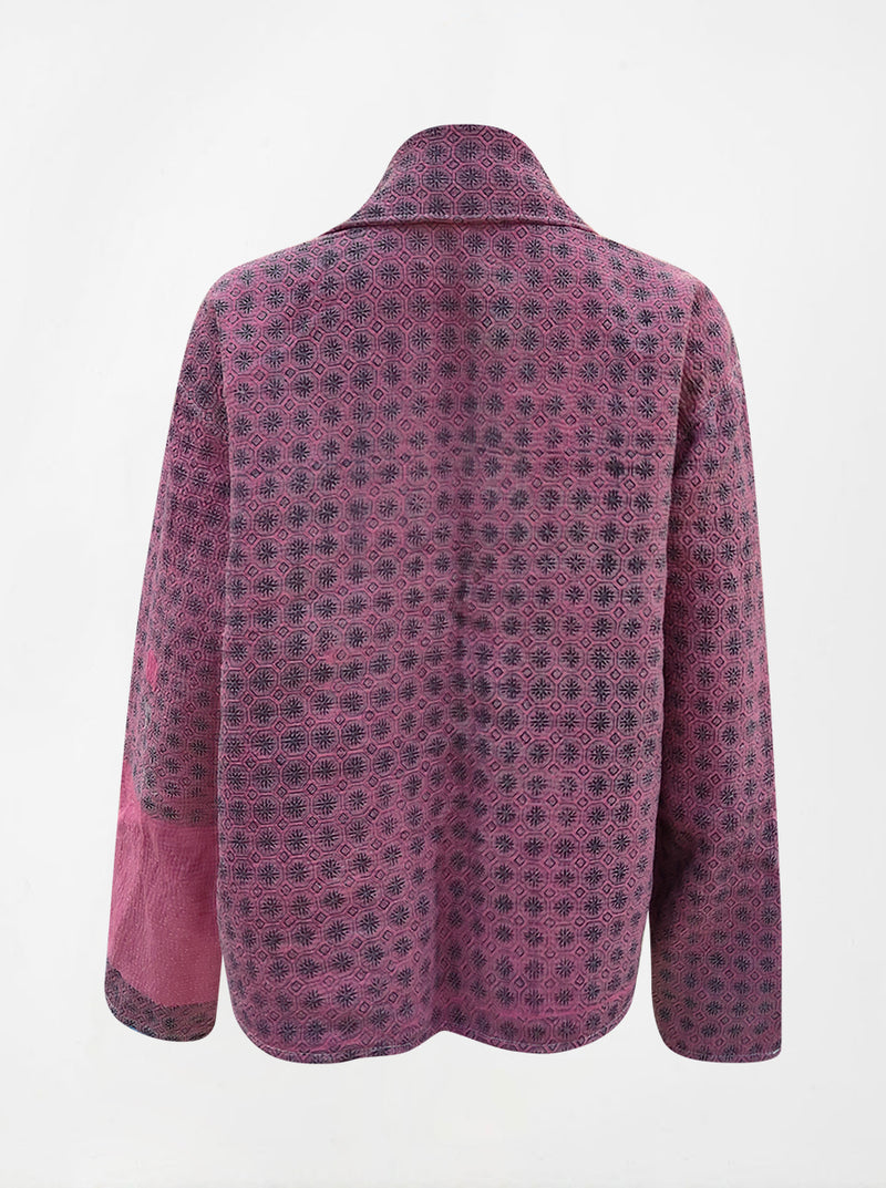 kantha reversible collar jacket shilpa (butterfly)
