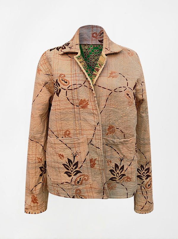 kantha reversible collar jacket shanaya (butterfly)