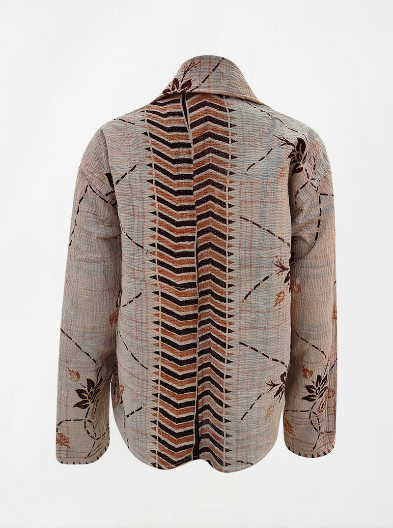 kantha reversible collar jacket shanaya (butterfly)