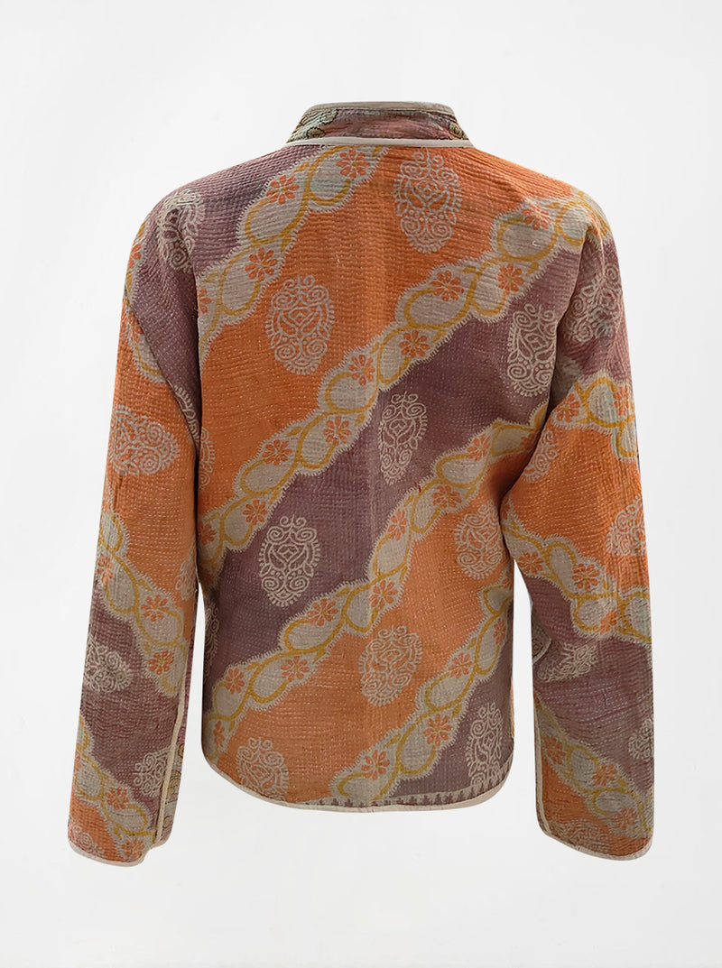 kantha vintage reversible collar vest heera (butterfly)