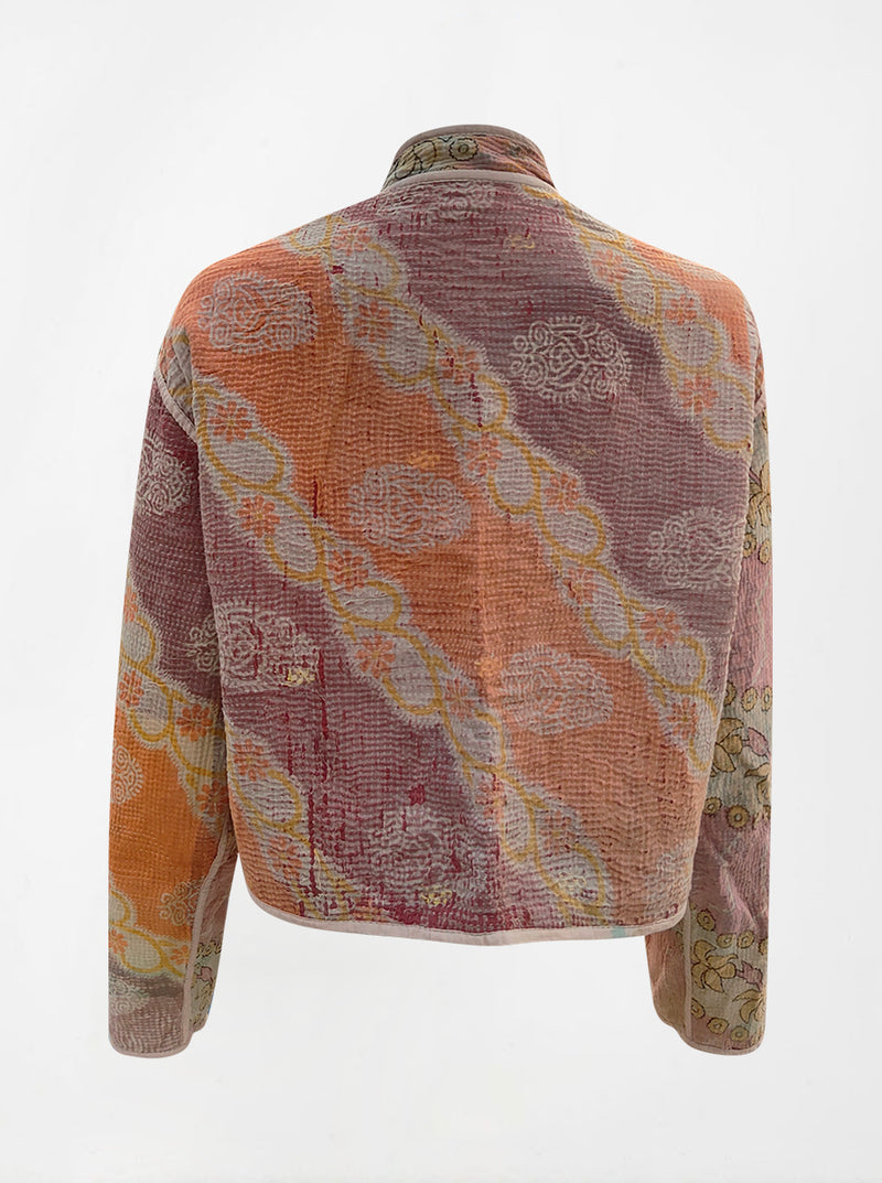 kantha vintage crop jacket laveena  (butterfly)