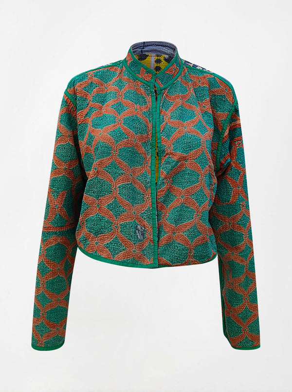 kantha vintage crop jacket veera (butterfly)
