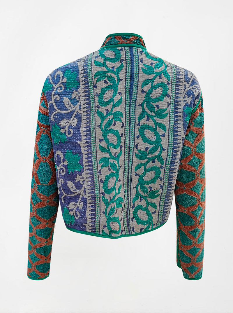 kantha vintage crop jacket veera (butterfly)