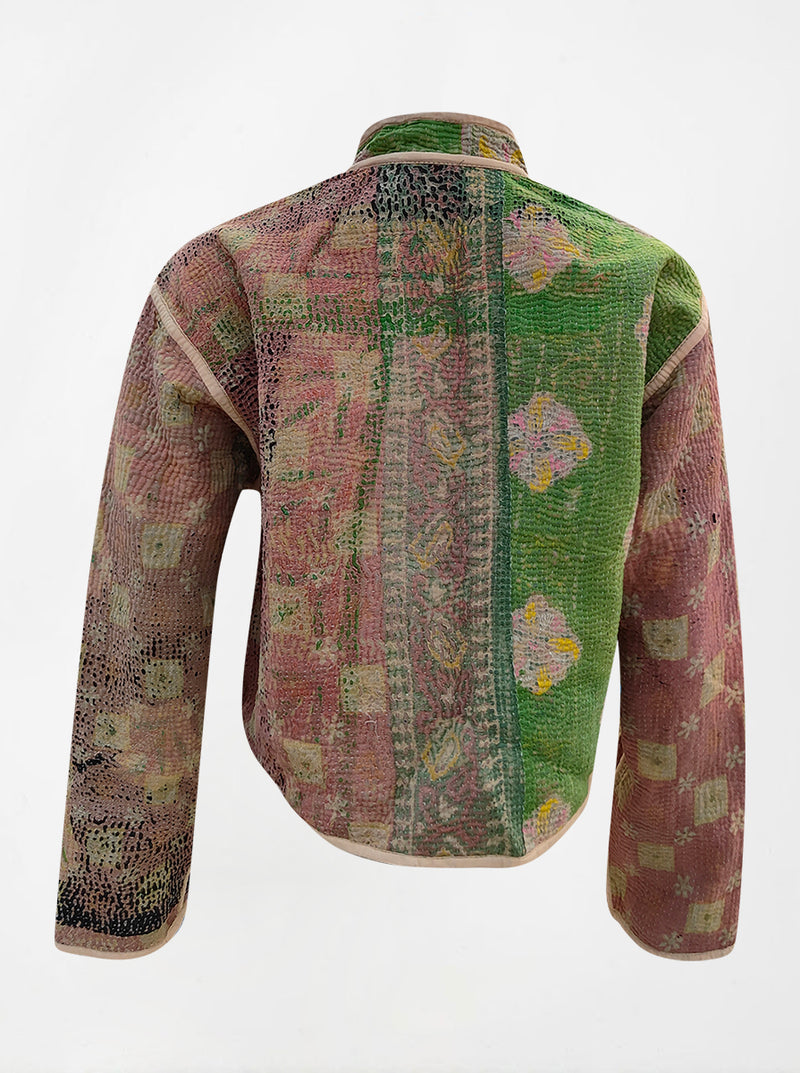 kantha vintage crop jacket suna (butterfly)