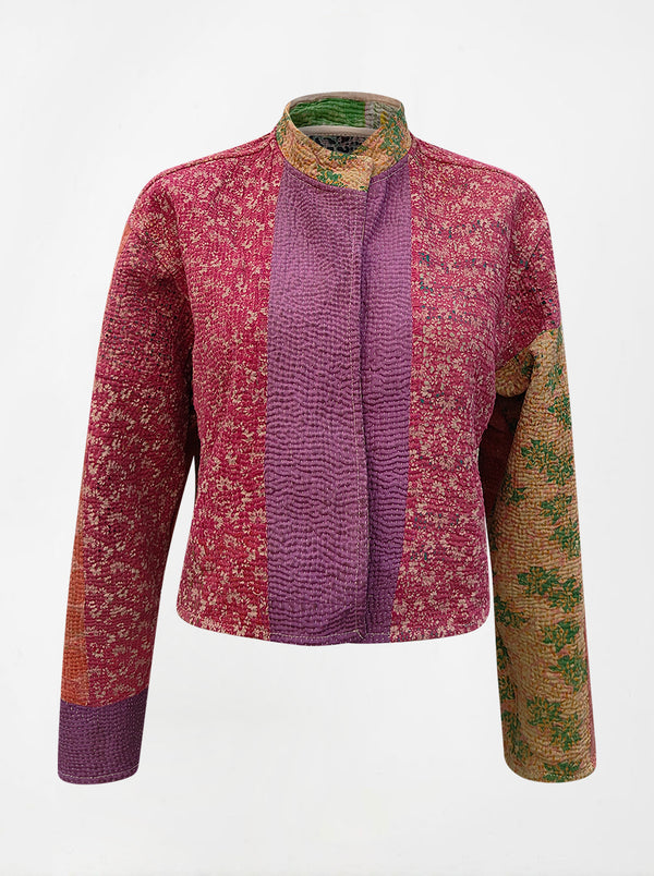 kantha vintage crop jacket suna (butterfly)