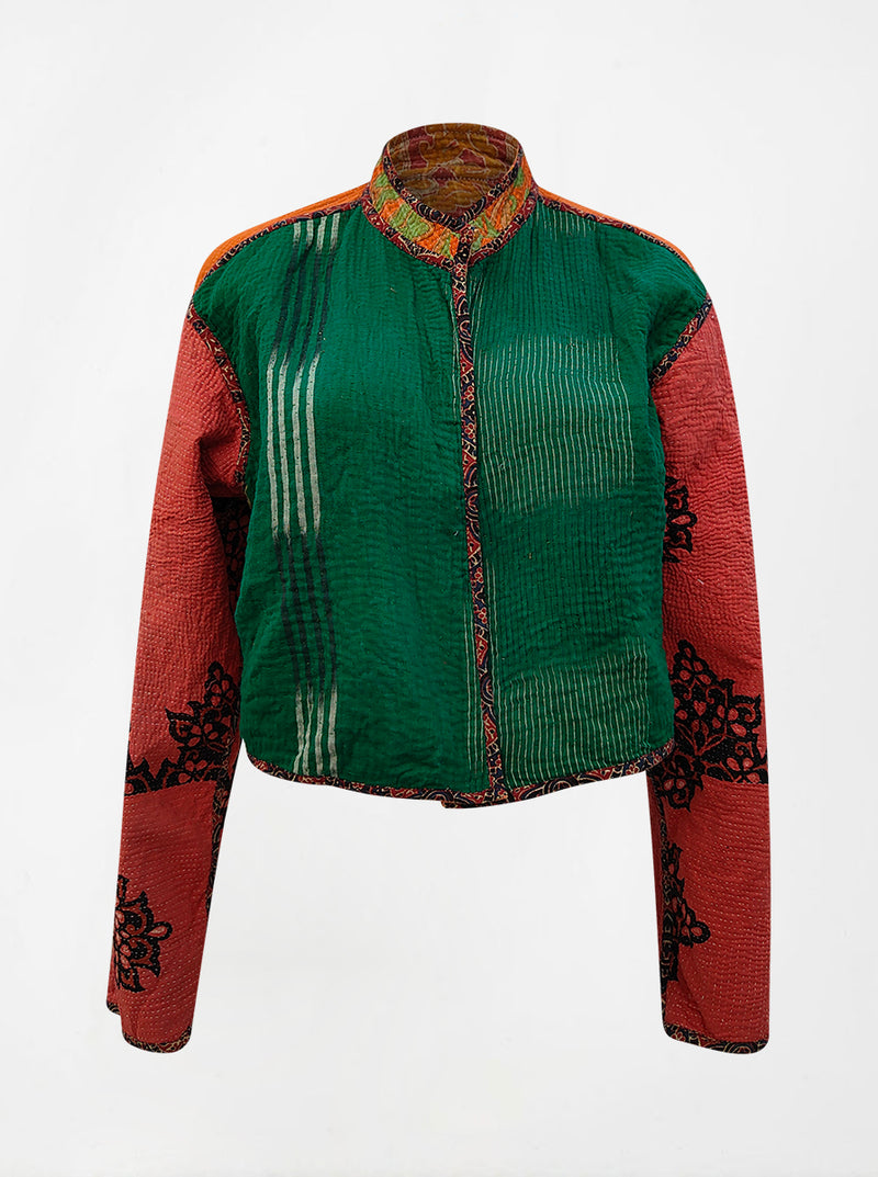 kantha vintage crop jacket shama (butterfly)