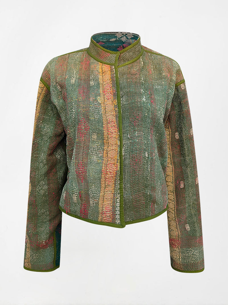 kantha vintage crop jacket monika (butterfly)