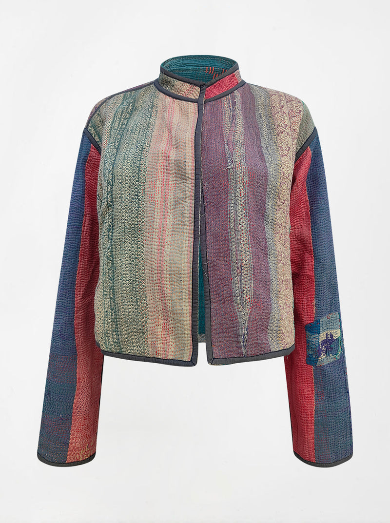 kantha vintage crop jacket lakheri (butterfly)