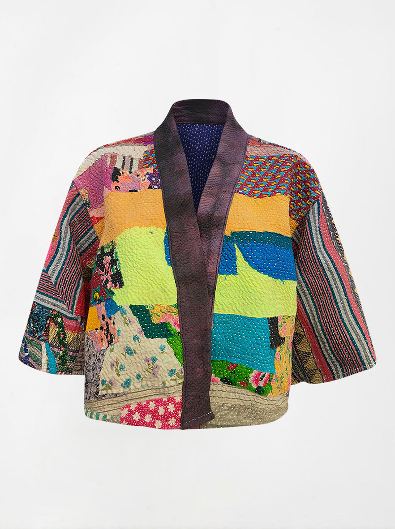 kantha vintage bolero neela (butterfly)
