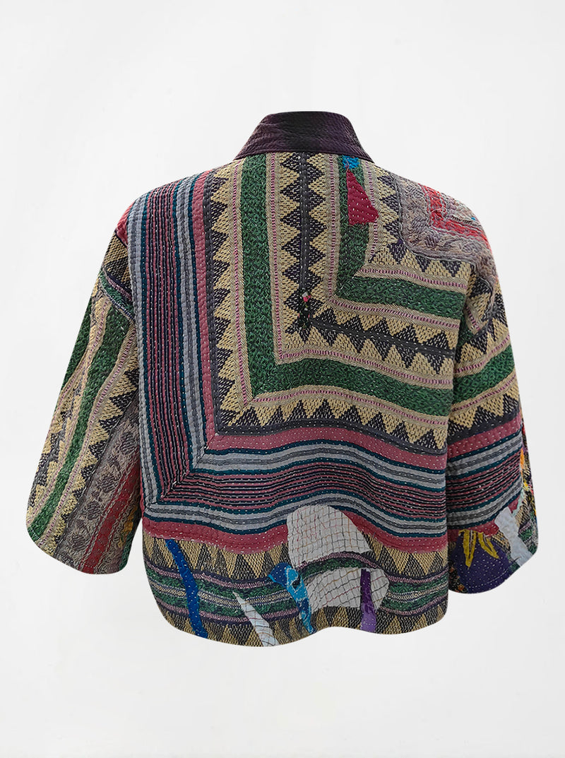 kantha vintage bolero neela (butterfly)