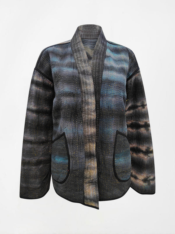 kantha vintage kimono radha (tie and dye)