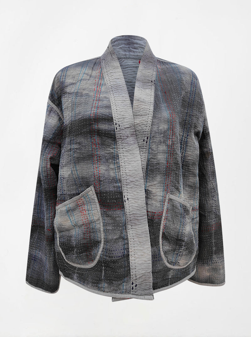kantha vintage kimono shama (tie and dye)