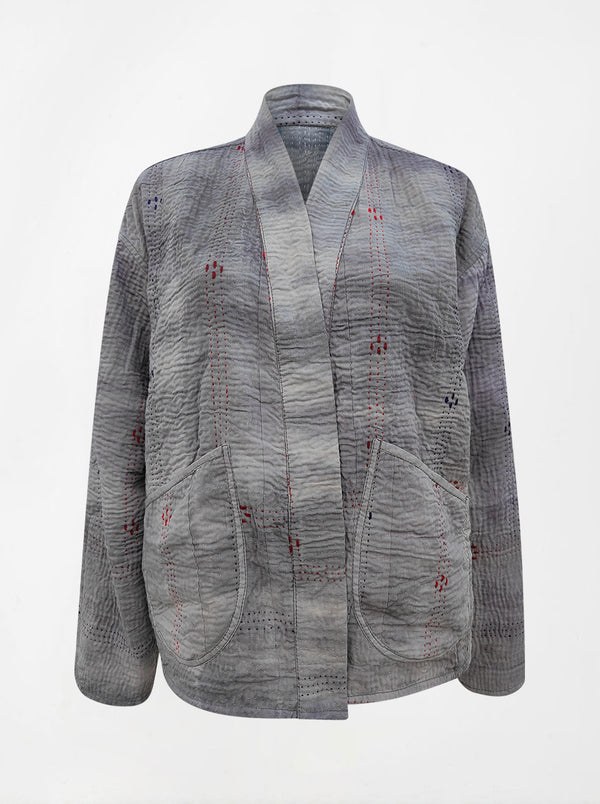 kantha vintage kimono shama (tie and dye)