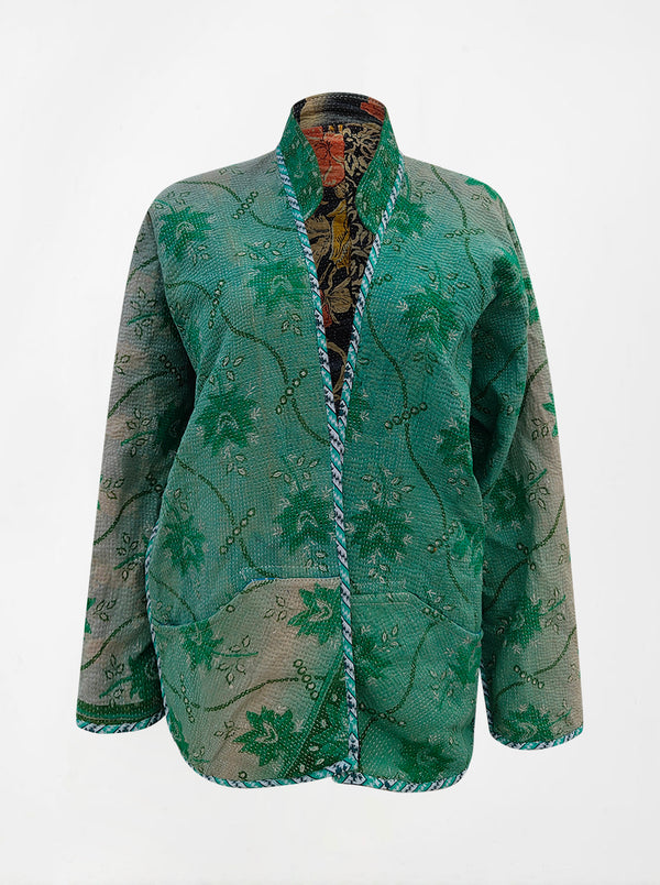 kantha vintage short jacket veena