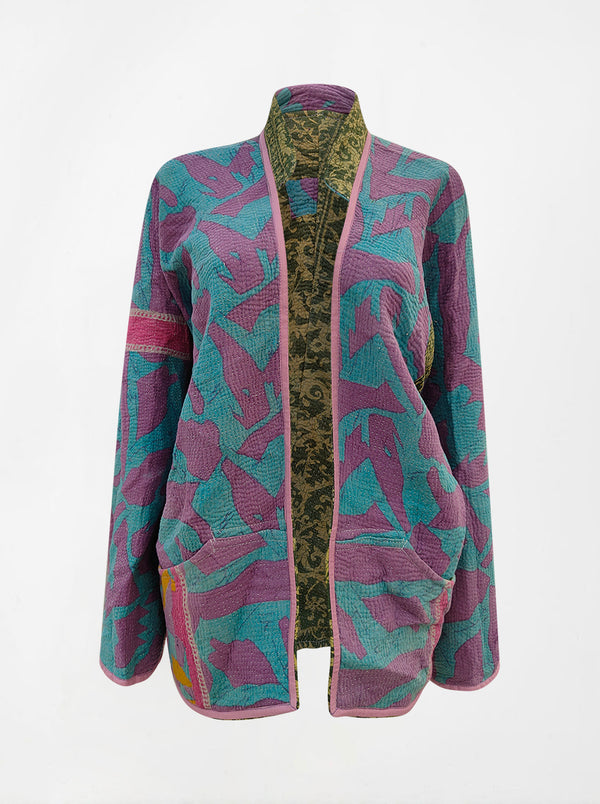 kantha vintage short jacket sheena