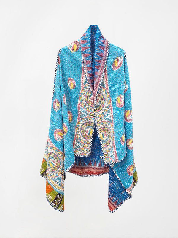kantha vintage silk cape shweta