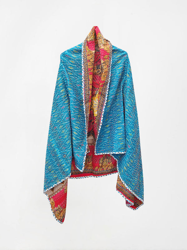 kantha vintage silk cape ramya