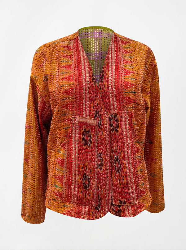 kantha vintage reversible vest shree (resha)