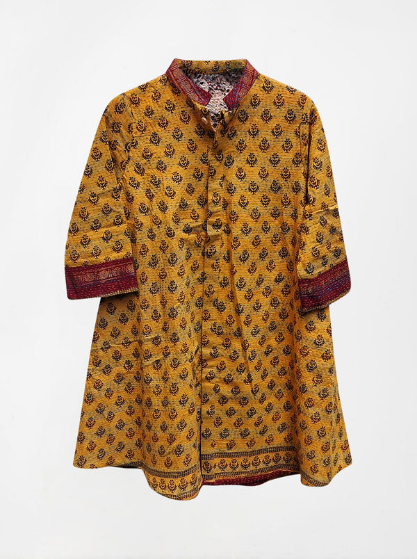 kantha vintage silk dress medium sample