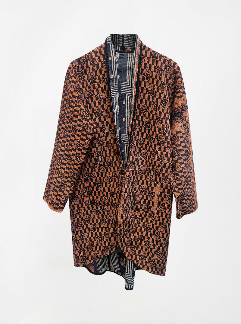 kantha vintage coat long radhe