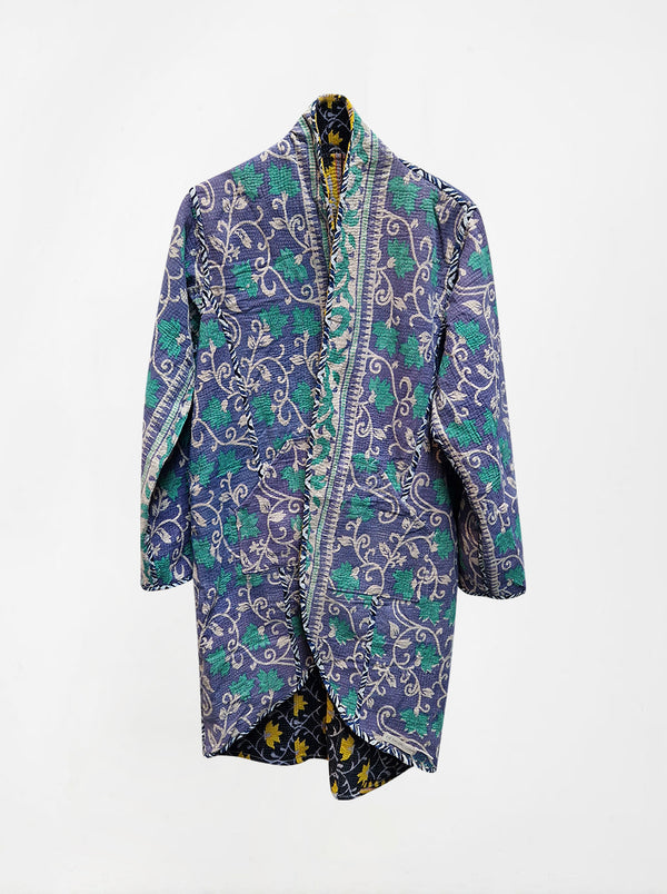 kantha vintage coat long kreena
