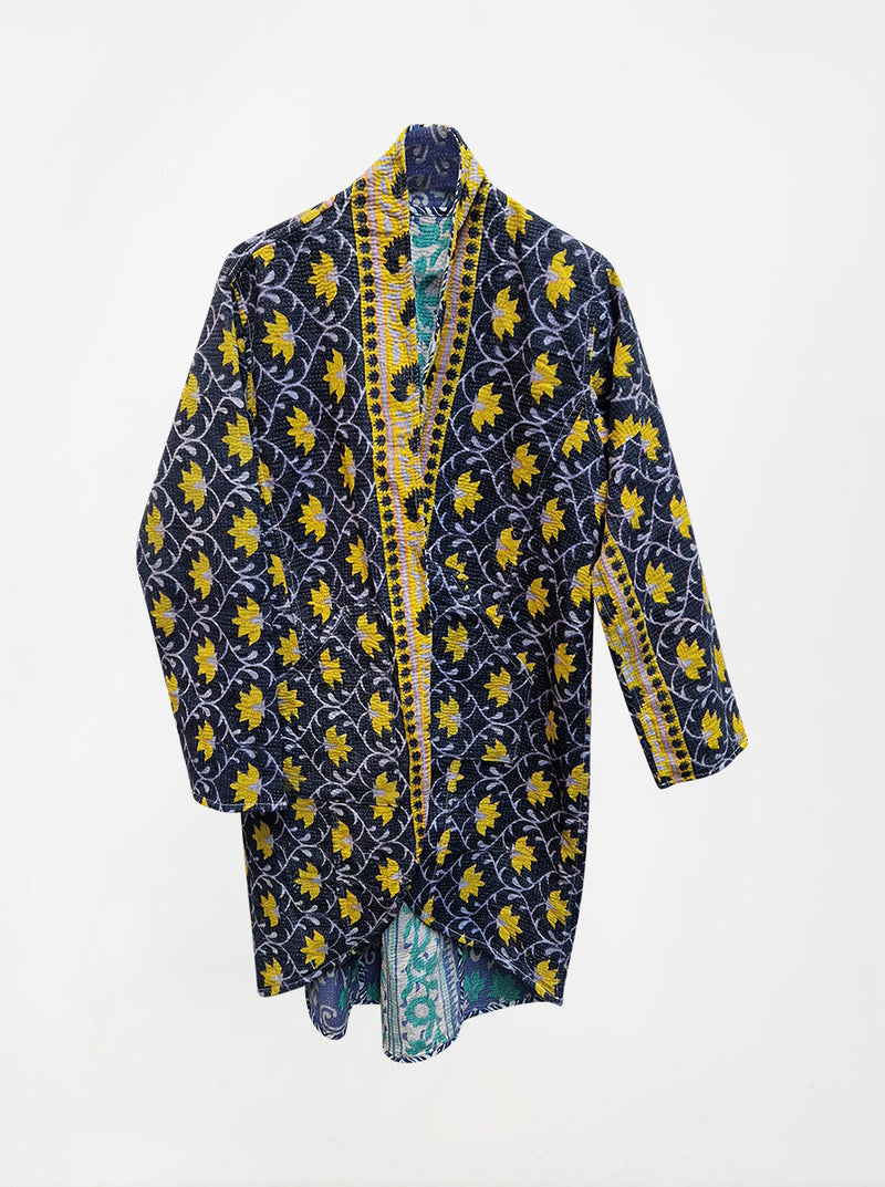 kantha vintage coat long kreena