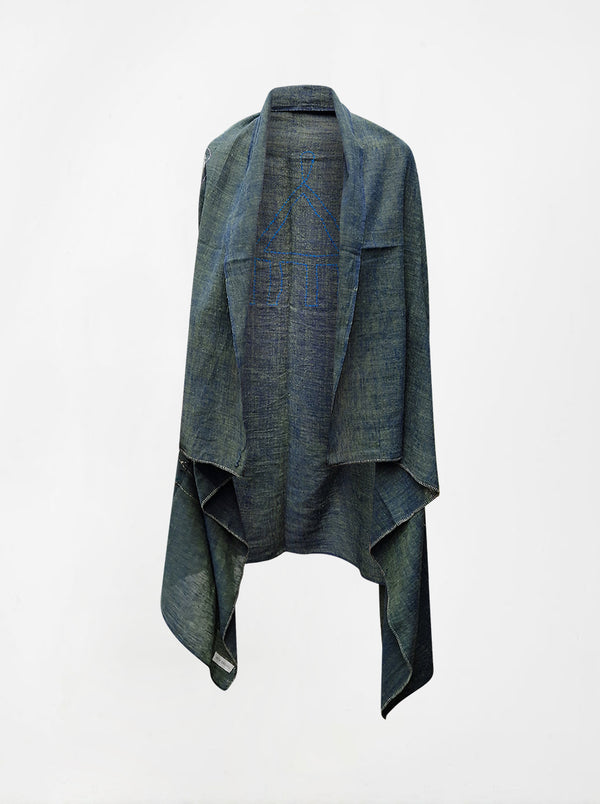 cape infinity duo kala organic cotton single layer green