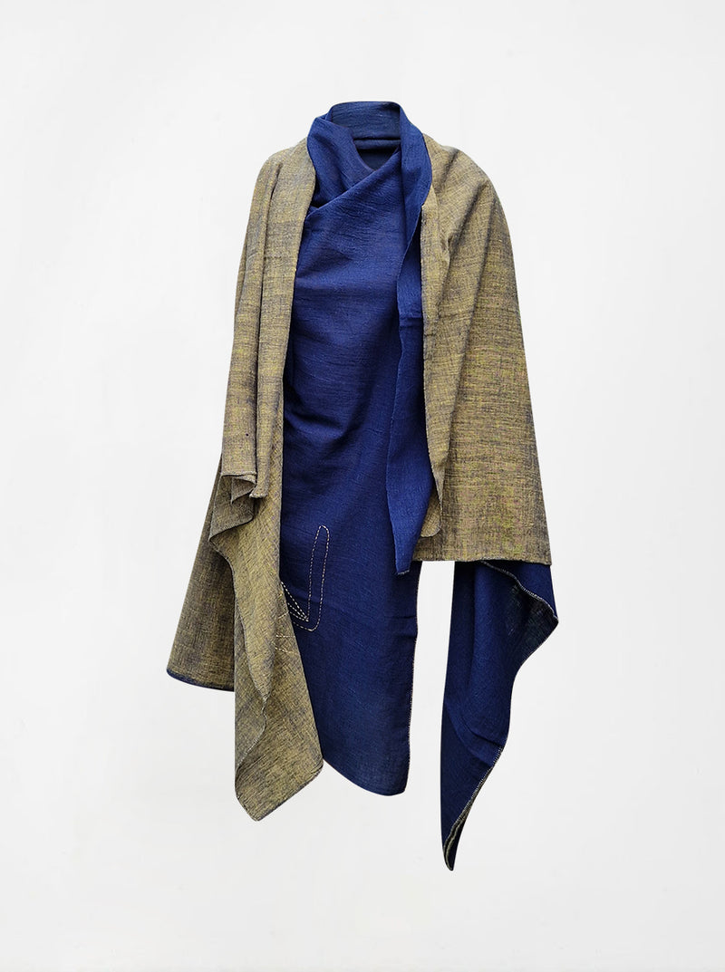 cape infinity duo kala organic cotton blue gold
