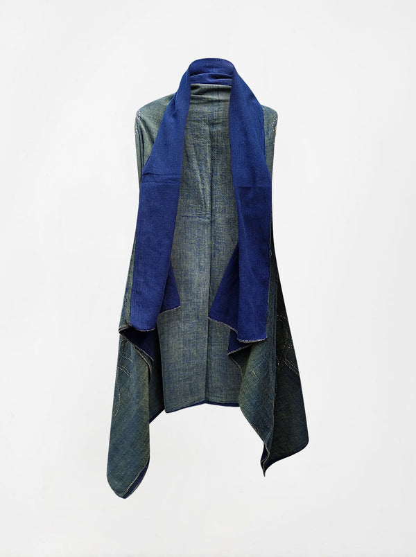 cape infinity duo kala organic cotton blue green