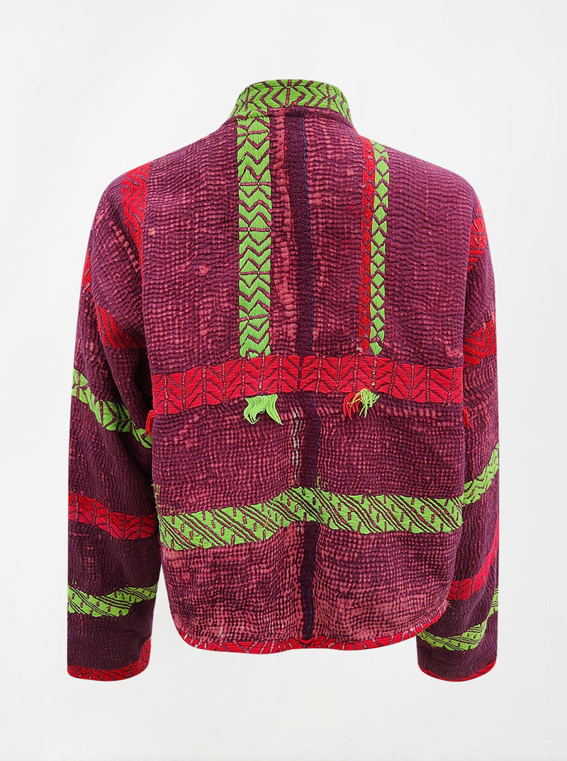 kantha vintage crop jacket meera (shravan)