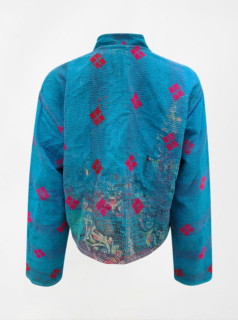 kantha vintage crop jacket  radha (shravan)