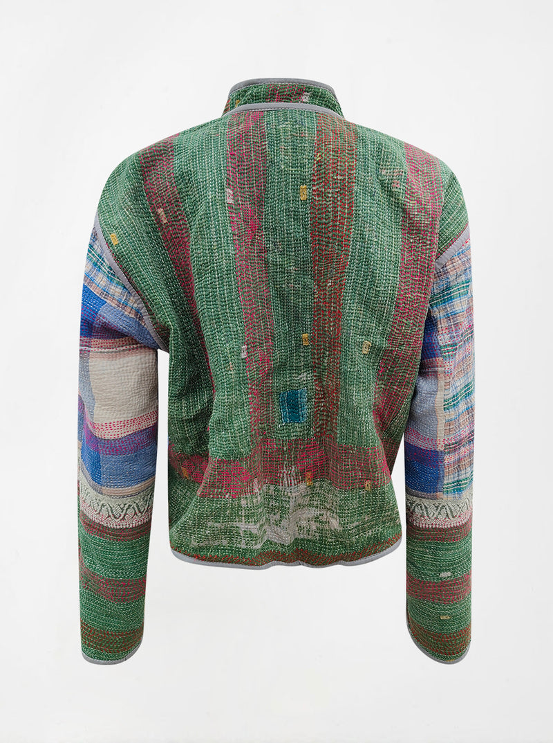 kantha vintage crop jacket  radha (shravan)
